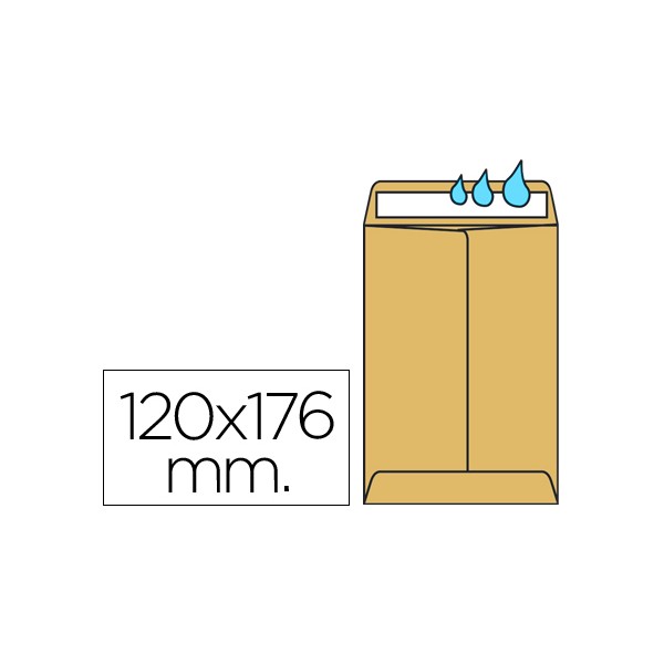 Sobre liderpapel bolsa n.2 kraft salarios 120x176 mm engomado caja de 500 unidades. Sobre liderpapel bolsa n.2 kraft salarios 120x176 mm engomado caja de 500 unidades.