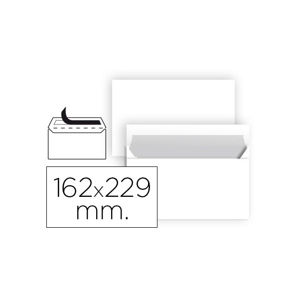 Sobre liderpapel n 11 blanco din c5 162x229 mm tira de silicona paquete de 25 unidades. Sobre liderpapel n 11 blanco din c5 162x229 mm tira de silicona paquete de 25 unidades.