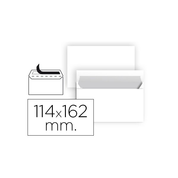 Sobre liderpapel n 19 blanco c6 114x162 mm tira de silicona paquete de 25 unidades. Sobre liderpapel n 19 blanco c6 114x162 mm tira de silicona paquete de 25 unidades.