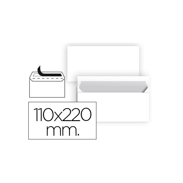 Sobre liderpapel n 2 blanco din americano 110x220 mmtira de silicona paquete de 25 unidades. Sobre liderpapel n 2 blanco din americano 110x220 mmtira de silicona paquete de 25 unidades.