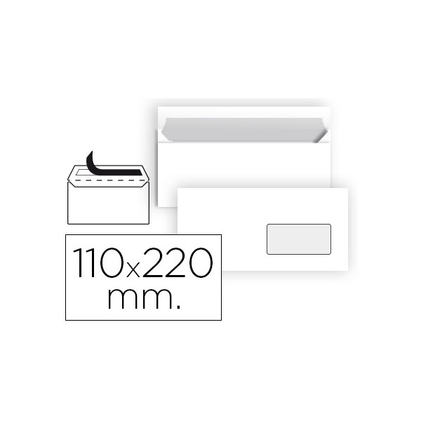 Sobre liderpapel n 3 blanco din americano ventana derecha 110x220 mm tira de silicona paquete de 25 unidades. Sobre liderpapel n 3 blanco din americano ventana derecha 110x220 mm tira de silicona paquete de 25 unidades.