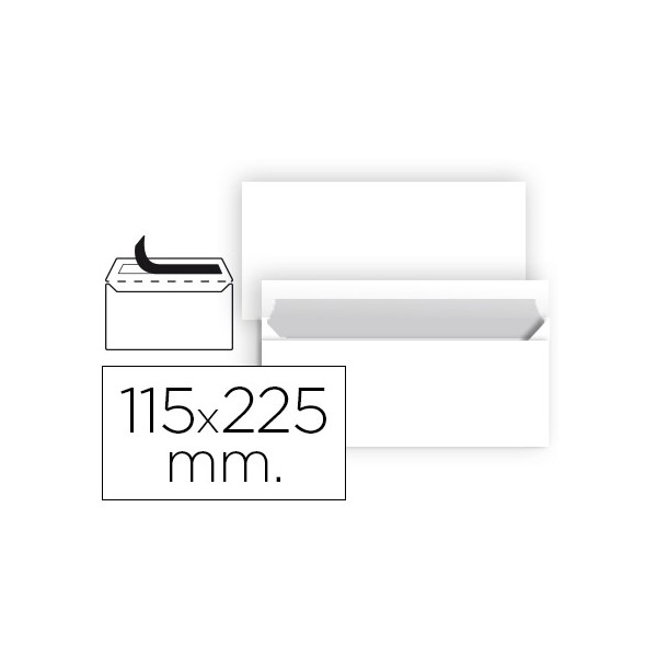Sobre liderpapel n 5 blanco americano 115x225 mm tira de silicona paquete de 25 unidades. Sobre liderpapel n 5 blanco americano 115x225 mm tira de silicona paquete de 25 unidades.