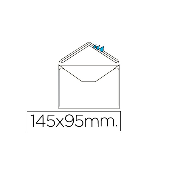 Sobre liderpapel n.1 blanco minimo normalizado 95x145mm engomado solapa de pico caja de 500 unidades. Sobre liderpapel n.1 blanco minimo normalizado 95x145mm engomado solapa de pico caja de 500 unidades.