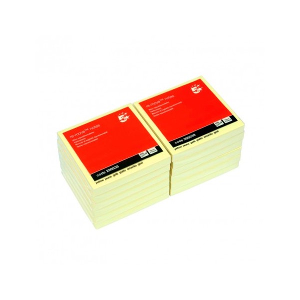 5 ESTRELLAS BLOC 100 NOTAS REPOSICIONABLES 76 X 76 MM AMARILLO 5 ESTRELLAS BLOC 100 NOTAS REPOSICIONABLES 76 X 76 MM AMARILLO