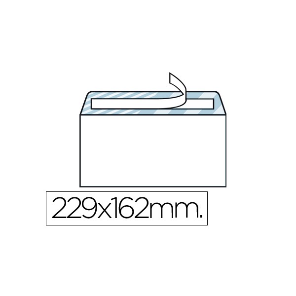 Sobre liderpapel n.11 blanco din c5 162x229 tira de silicona caja de 500 unidades. Sobre liderpapel n.11 blanco din c5 162x229 tira de silicona caja de 500 unidades.