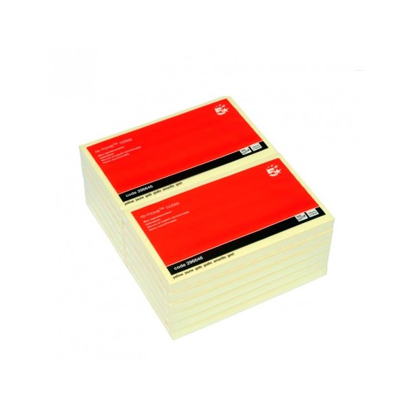 5 ESTRELLAS BLOC 100 NOTAS REPOSICIONABLES 76 X 127 MM AMARILLO 5 ESTRELLAS BLOC 100 NOTAS REPOSICIONABLES 76 X 127 MM AMARILLO
