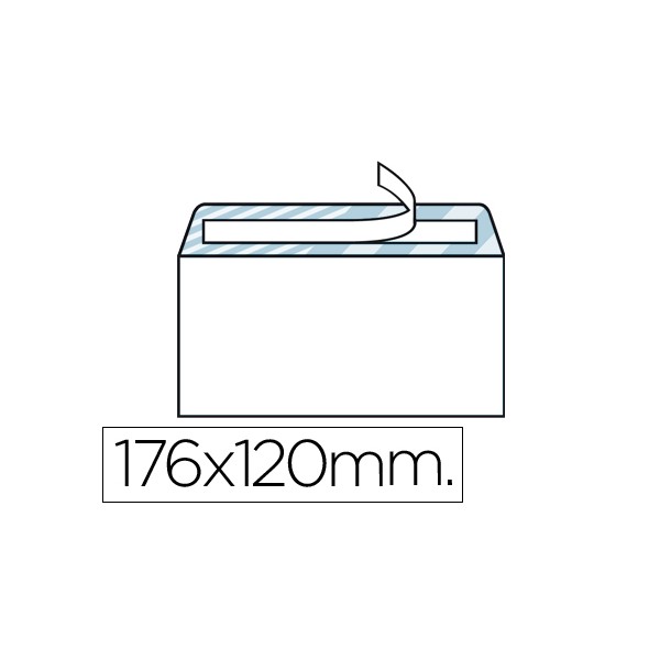 Sobre liderpapel n.9 blanco comercial normalizado 120x176mm tira de silicona caja de 500 unidades. Sobre liderpapel n.9 blanco comercial normalizado 120x176mm tira de silicona caja de 500 unidades.
