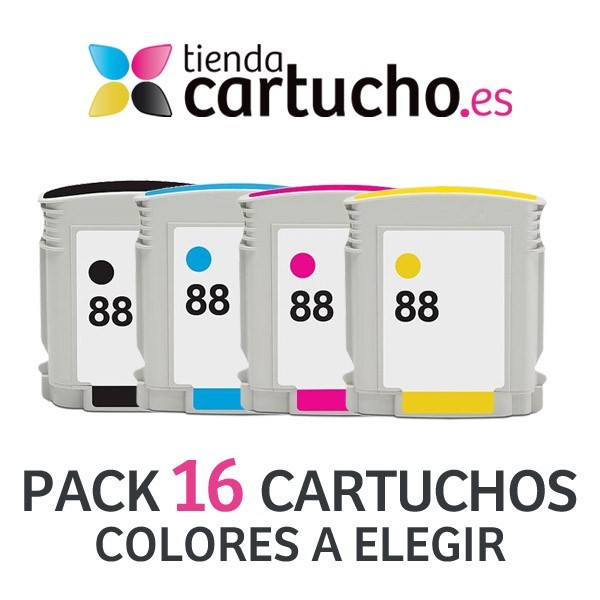 PACK 16 CARTOUCHES D'ENCRE HP 88XL REMANUFACTURÉ PREMIUM PACK 16 CARTOUCHES D'ENCRE HP 88XL REMANUFACTURÉ PREMIUM
