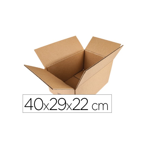Caja para embalar q-connect americana medidas 400x290x220 mm espesor carton 5 mm. Caja para embalar q-connect americana medidas 400x290x220 mm espesor carton 5 mm.