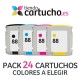 PACK 24 (ELIJA COLORES) CARTUCHOS DE TINTA HP 88XL REMANUFACTURADOS PREMIUM