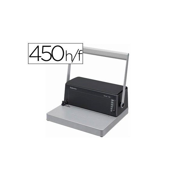 Encuadernadora para espiral fellowes esp-100 5:1 perfora 20 hojas tamaño a4 encuaderna 450h incluye alicates de corte. Encuadernadora para espiral fellowes esp-100 5:1 perfora 20 hojas tamaño a4 encuaderna 450h incluye alicates de corte.