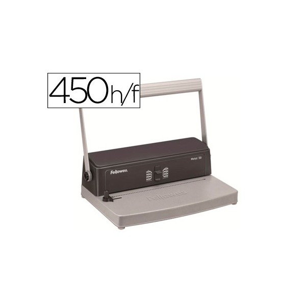 Encuadernadora para espiral metalica fellowes esp 50 perfora 12 hojas tamaño a4 encuaderna hasta 450 hojas. Encuadernadora para espiral metalica fellowes esp 50 perfora 12 hojas tamaño a4 encuaderna hasta 450 hojas.