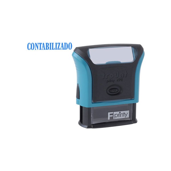 Sello entintado printy 4911 f8 p3 contabilizado almohadilla azul. Sello entintado printy 4911 f8 p3 contabilizado almohadilla azul.