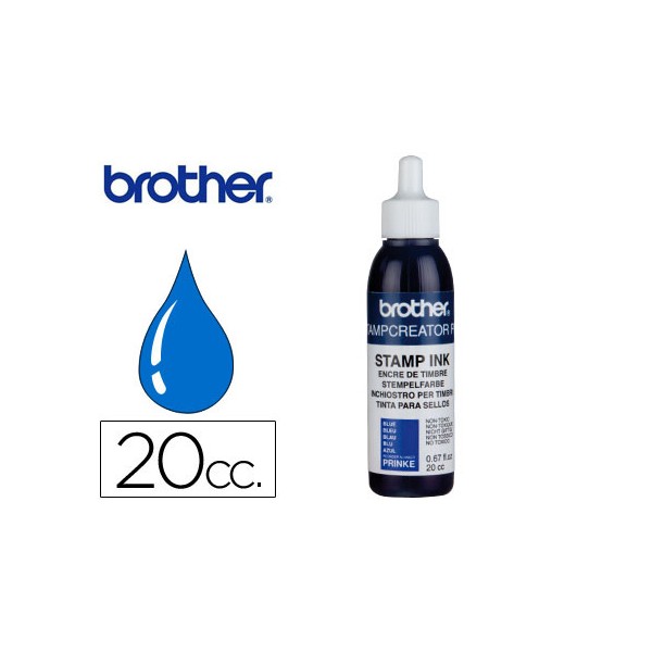 Tinta para reentintado azul 20 cc para sellos automaticos brother. Tinta para reentintado azul 20 cc para sellos automaticos brother.