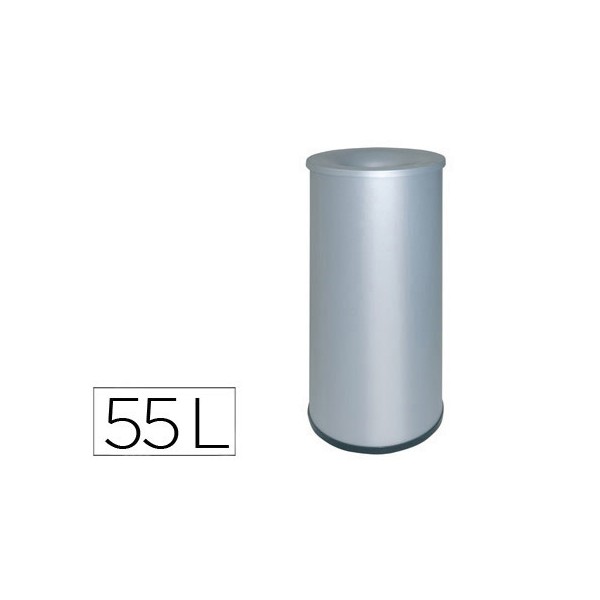 Papelera metalica ignifuga115 con aro inferior pvc diametro 27cm altura 65cm capacidad 55l. Papelera metalica ignifuga115 con aro inferior pvc diametro 27cm altura 65cm capacidad 55l.
