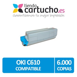 Toner CYAN OKI C610 compatible PARA LA IMPRESORA Toner OKI C610dn
