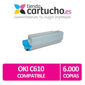 Toner MAGENTA OKI C610 compatible PARA LA IMPRESORA Toner OKI C610DTN