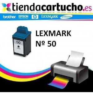 LEXMARK Nº 50 (25ml.) CARTUCHO COMPATIBLE (SUSTITUYE CARTUCHO ORIGINAL REF. 17G0050E) PERTENENCIENTE A LA REFERENCIA Cartouches Lexmark Nº 50