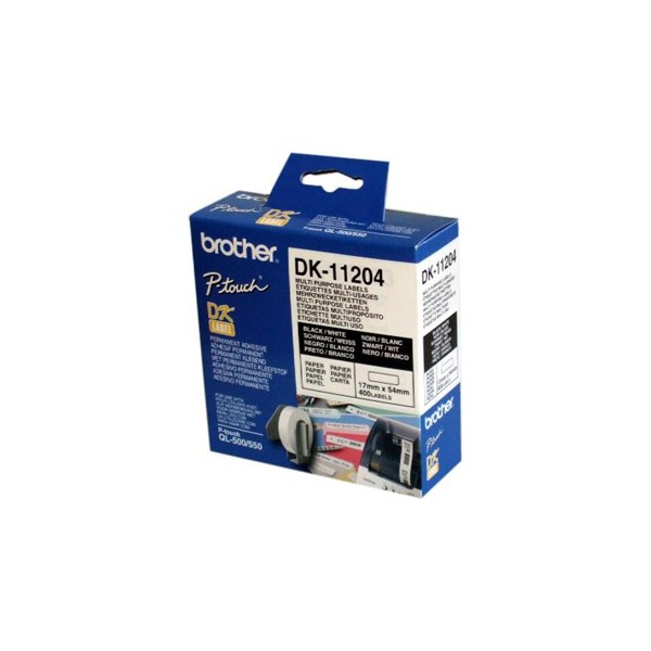 Etiqueta adhesiva brother dk11204 -tamaño 17x54 mm para impresoras de etiquetas ql -400 etiquetas-. Etiqueta adhesiva brother dk11204 -tamaño 17x54 mm para impresoras de etiquetas ql -400 etiquetas-.