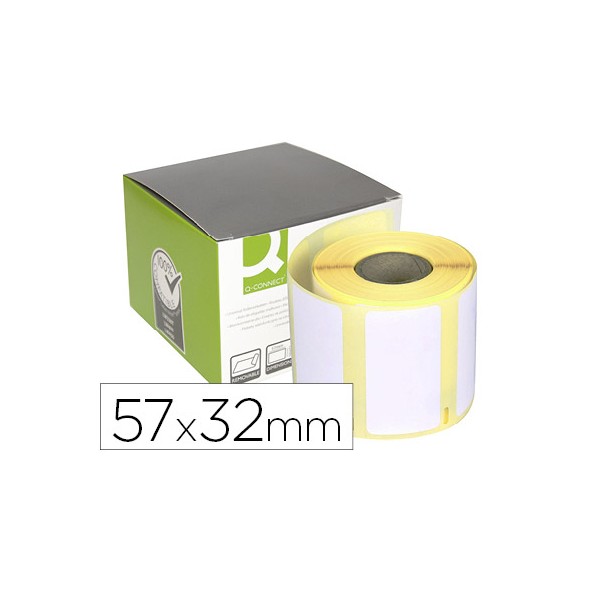 Etiqueta adhesiva removible q-connect kf18532 compatible dymo 11354 tamaño 57x32 mm caja con 1000 etiquetas. Etiqueta adhesiva removible q-connect kf18532 compatible dymo 11354 tamaño 57x32 mm caja con 1000 etiquetas.