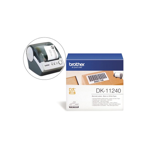 Etiqueta brother dk11240 para impresoras de etiquetas ql-multiproposito- 102x51mm 600 etiquetas-. Etiqueta brother dk11240 para impresoras de etiquetas ql-multiproposito- 102x51mm 600 etiquetas-.