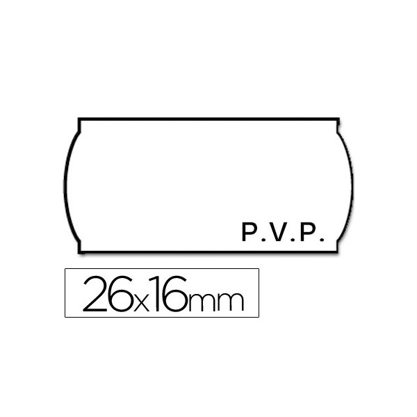 Etiquetas meto onduladas 26 x 16 mm pvp bl. Adh 2 -rollo 1200 etiquetas troqueladas. Etiquetas meto onduladas 26 x 16 mm pvp bl. Adh 2 -rollo 1200 etiquetas troqueladas.