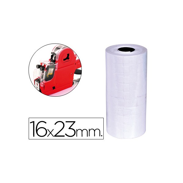 Etiquetas q-connect blanca 16 x 23 mm lisa -rollo 700 etiquetas para etiquetadora q-connect. Etiquetas q-connect blanca 16 x 23 mm lisa -rollo 700 etiquetas para etiquetadora q-connect.