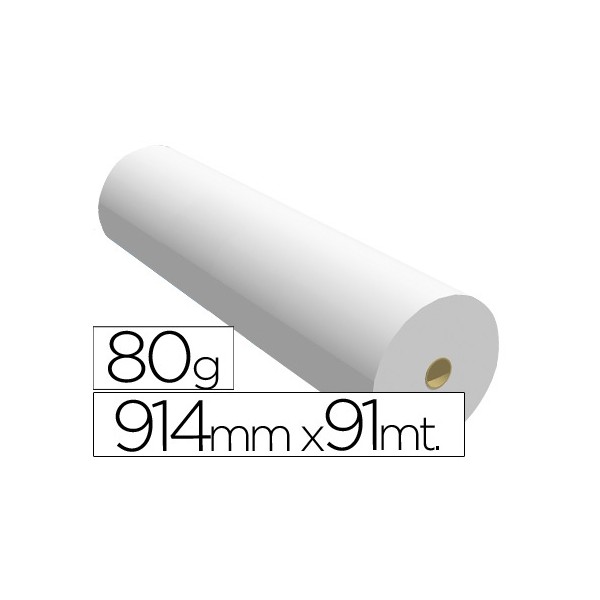 Papel reprografia para plotter 914mmx91mt 80gr impresion ink-jet. Papel reprografia para plotter 914mmx91mt 80gr impresion ink-jet.