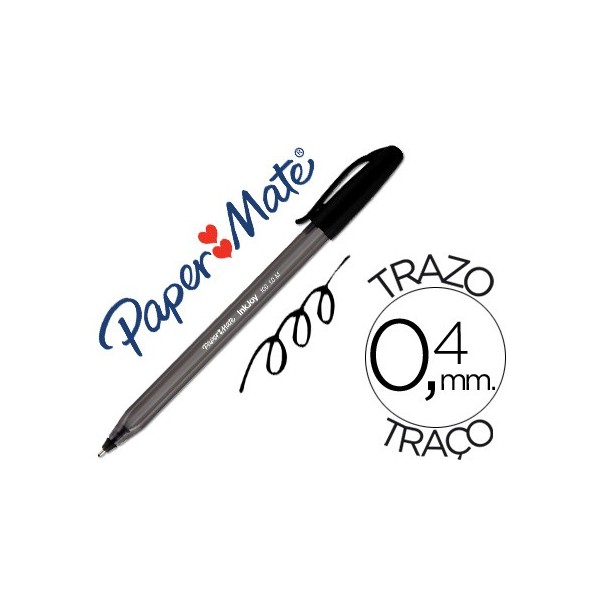 PAPERMATE BOLIGRAFO INKJOY 100 STICK. PUNTA 1MM. TRAZO 0,4MM. PAPERMATE BOLIGRAFO INKJOY 100 STICK. PUNTA 1MM. TRAZO 0,4MM.