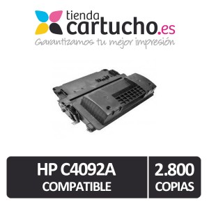 Toner HP C4092A compatible, sustituye al toner original HP C4092A PARA LA IMPRESORA Toner HP Laserjet 1100se AiO