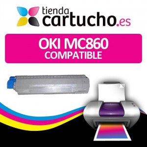 Toner MAGENTA OKI MC860 compatible, sustituye al toner original OKI 44059210 PARA LA IMPRESORA Toner OKI MC860