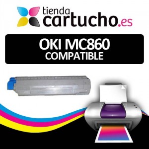 Toner NEGRO OKI MC860 compatible, sustituye al toner original OKI 44059212 PARA LA IMPRESORA Toner OKI MC860