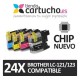 PACK 24 Brother LC-121/123 compatible