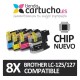 PACK 8 Brother LC-125/127 compatible