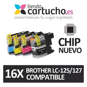 PACK 16 Brother LC-125/127 compatible PARA LA IMPRESORA Cartouches d'encre Brother MFC-J4710DW