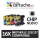 PACK 16 Brother LC-125/127 compatible