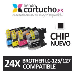 PACK 24 Brother LC-125/127 compatible PARA LA IMPRESORA Cartouches d'encre Brother MFC-J4710DW