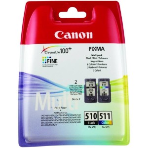 PACK CANON 510+511 ORIGINAL PERTENENCIENTE A LA REFERENCIA Canon PG510 / CL511 / PG512 / CL513