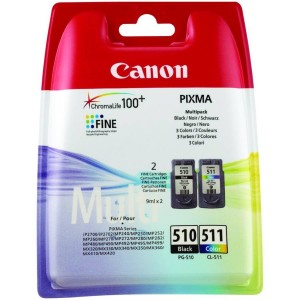 PACK CANON 510+511 ORIGINAL PARA LA IMPRESORA Cartouches d'encre Canon Pixma MP240