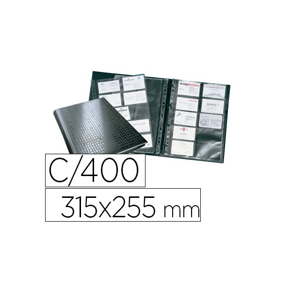 Tarjetero durable din a4 visifix centium 4 anillas 20 fundas con indice alfabetico para 400 tarjetas de visita. Tarjetero durable din a4 visifix centium 4 anillas 20 fundas con indice alfabetico para 400 tarjetas de visita.