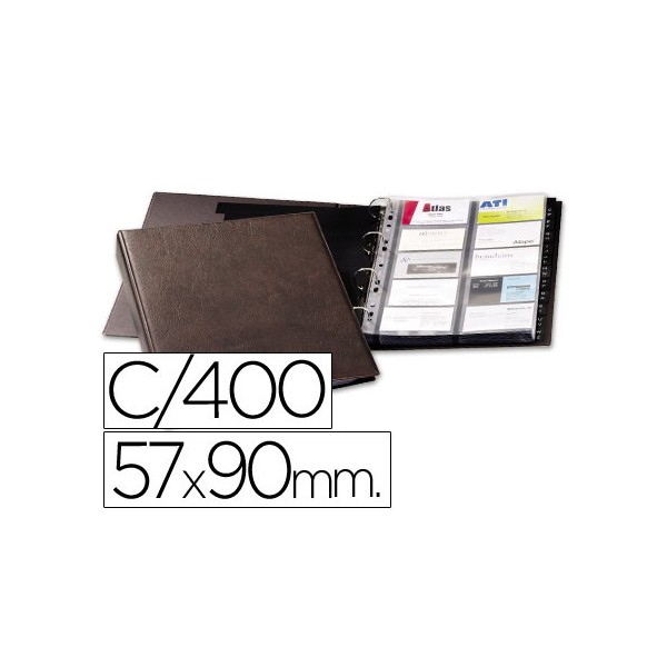 Tarjetero duraclip visifix marron 20 fundas para 400 tarjetas tamaño din a4 incluye 12 separadores. Tarjetero duraclip visifix marron 20 fundas para 400 tarjetas tamaño din a4 incluye 12 separadores.