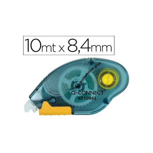 Pegamento q-connect roller compact no permanente -6,5 mm de ancho x 10 mt -unidad. Pegamento q-connect roller compact no permanente -6,5 mm de ancho x 10 mt -unidad.