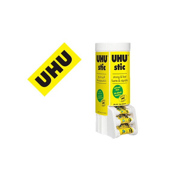 Pegamento uhu barra expositor sobremesa multiformato 8-21-40 gr 530x190x210 mm + 12 uds sin cargo 21 gr. Pegamento uhu barra expositor sobremesa multiformato 8-21-40 gr 530x190x210 mm + 12 uds sin cargo 21 gr.