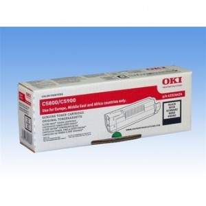 Toner ORIGINAL NEGRO OKI 5800/5900/5500 PARA LA IMPRESORA Toner OKI C5800n