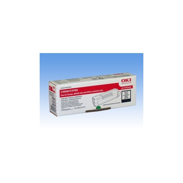Toner ORIGINAL NOIR OKI C5800/C5900 Toner ORIGINAL NOIR OKI C5800/C5900