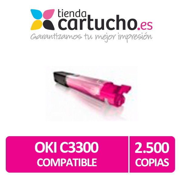 Toner OKI MAGENTA C3300/C3400/C3450/C3530/C3600 compatible, remplacer le toner original OKI 43460206 Toner OKI MAGENTA C3300/C3400/C3450/C3530/C3600 compatible, remplacer le toner original OKI 43460206