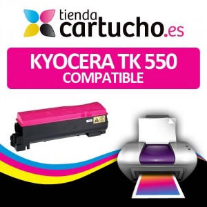 Toner MAGENTA KYOCERA TK 550 compatible con Kyocera FS-C5200DN, KYOCERA TK-550 PERTENENCIENTE A LA REFERENCIA Toner Kyocera TK 550