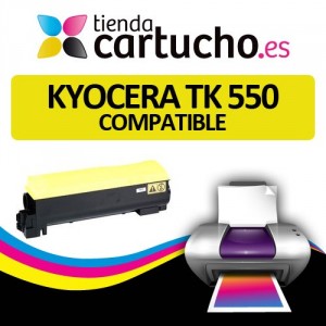 Toner AMARILLO KYOCERA TK 550 compatible con Kyocera FS-C5200DN, KYOCERA TK-550 PERTENENCIENTE A LA REFERENCIA Toner Kyocera TK 550