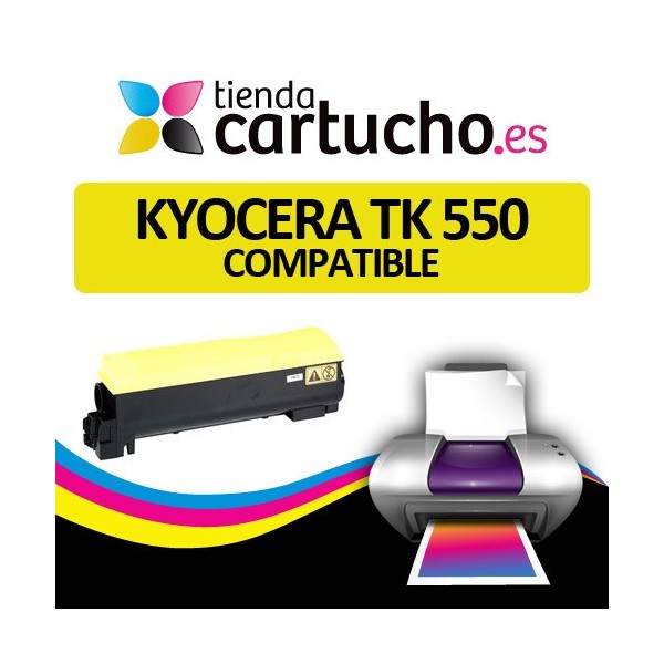 Toner JAUNE KYOCERA TK 550 compatible avec Kyocera FS-C5200DN, KYOCERA TK-550 Toner JAUNE KYOCERA TK 550 compatible avec Kyocera FS-C5200DN, KYOCERA TK-550