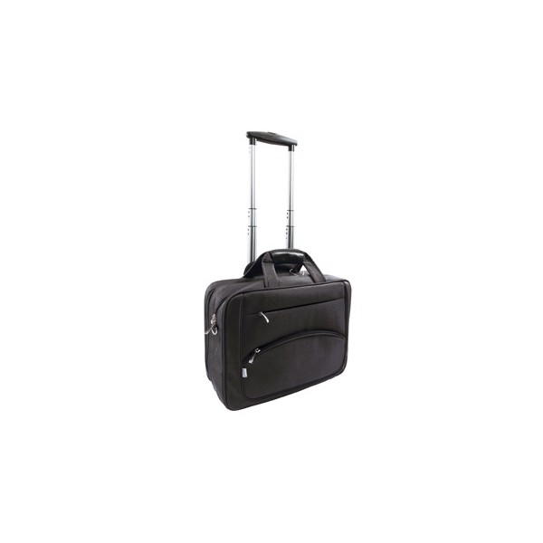 Maletin para portail q-connect 16" negro 1 asa 2 bolsillos exteriores y ruedas medidas 410x325x150 mm. Maletin para portail q-connect 16" negro 1 asa 2 bolsillos exteriores y ruedas medidas 410x325x150 mm.